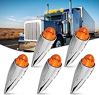 Vista 18 de Nilight Luz de Marcador Lateral Ovalada de 2.5 Pulgadas 10PCS Ámbar 2 Diodos LED Luces de Guardabarros y Separación de Remolque Impermeables