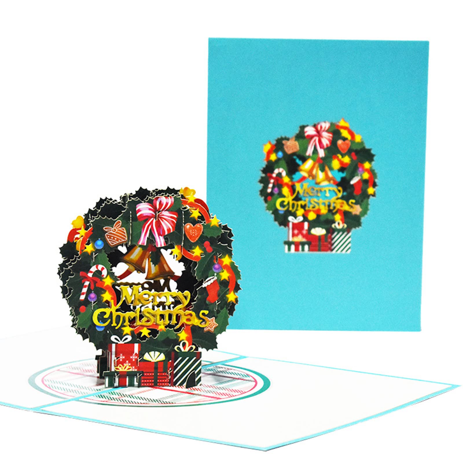 Kalttoy 3D for Colorful Christmas Greeting Cards Merry Christmas Cards Holiday with Envelope Note Tag Holiday Greeting with Envelopes