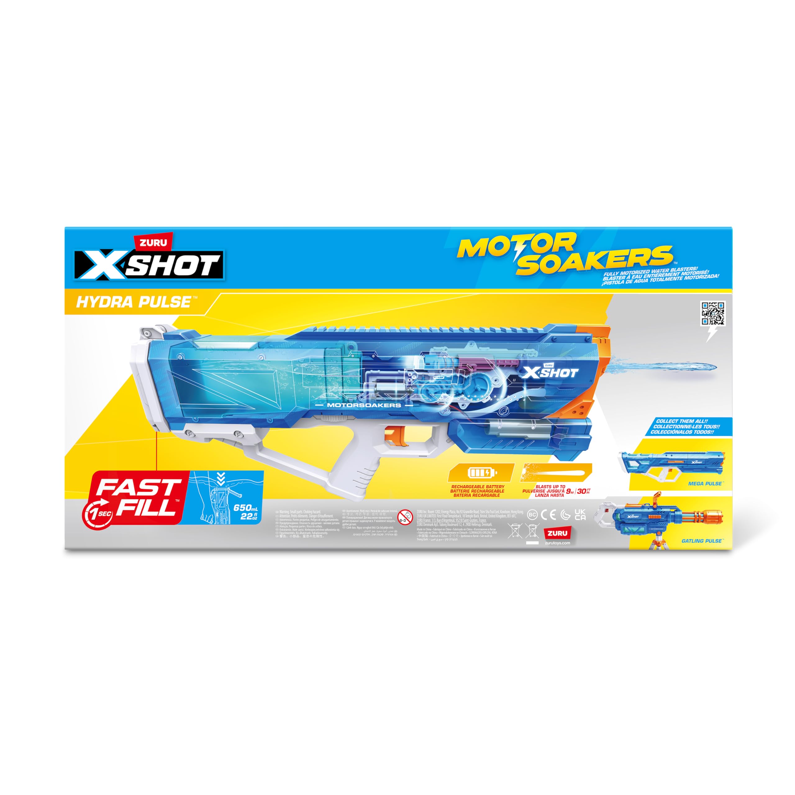 ZURU XSHOT Hydra Pulse Moteur à Remplissage Rapide