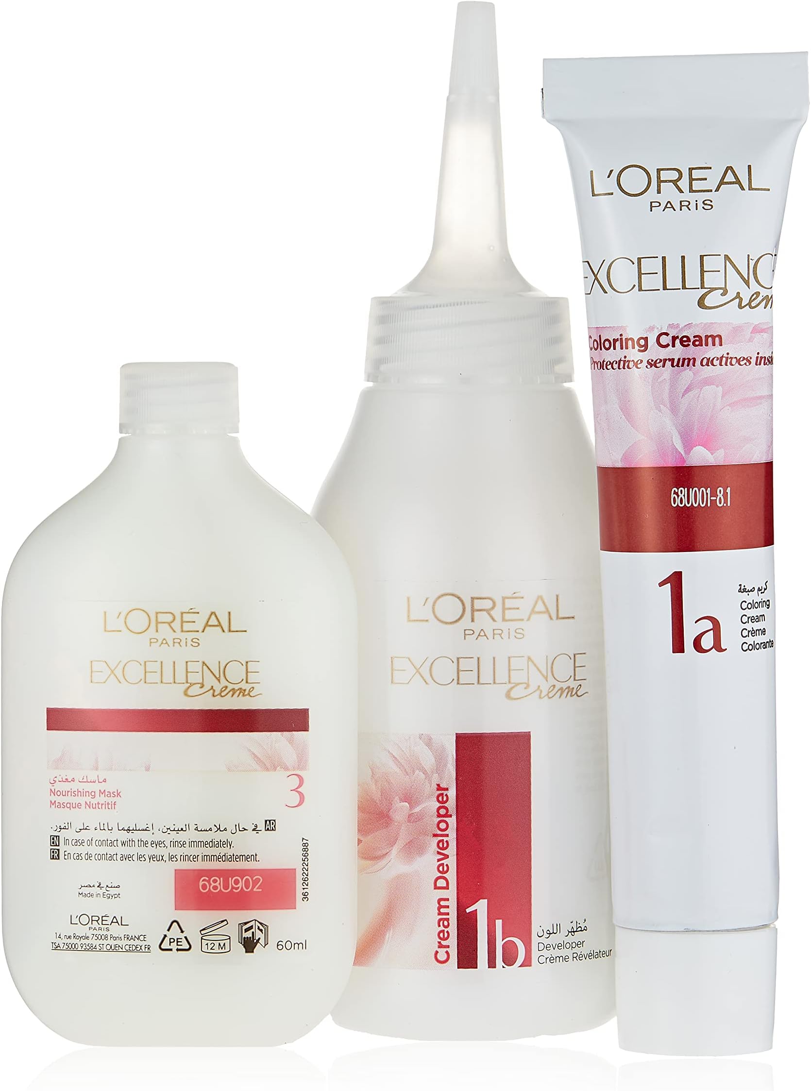 L’Oréal Paris L'Oreal Excellence Crème Permanent Hair Color, 8.1 Light Ash Blonde