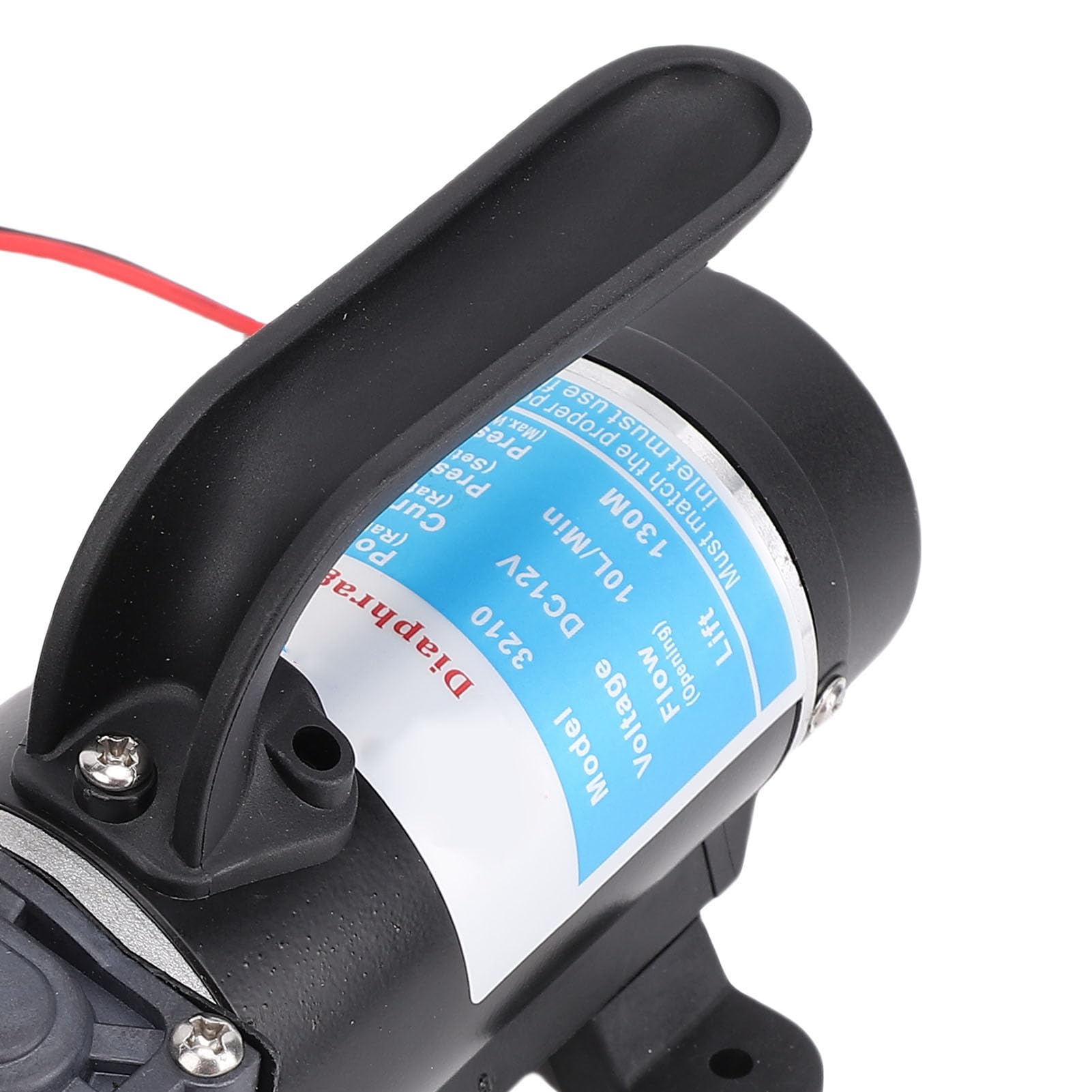 Yosoo Health Gear Elektryczna Pompa Membranowa, Konstrukcja ABS, Pompa Wspomagająca Ciśnienie Wody 45 PSI z głowicą 130 M do Samochodów Kempingowych i Użytku na Zewnątrz