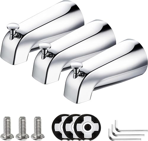 Vista 10 de Enhon Boquilla deslizante para bañera con desviador, compatible con American Standard 8888026.002 Boquilla para bañera, grifo de bañera de baño, se