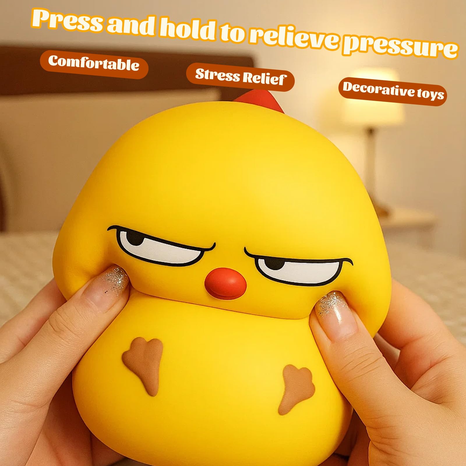 Stressball Für Groß & Klein - Lustiger Anti-Stress Squeeze Mit Monster-Design (11x13 Cm)