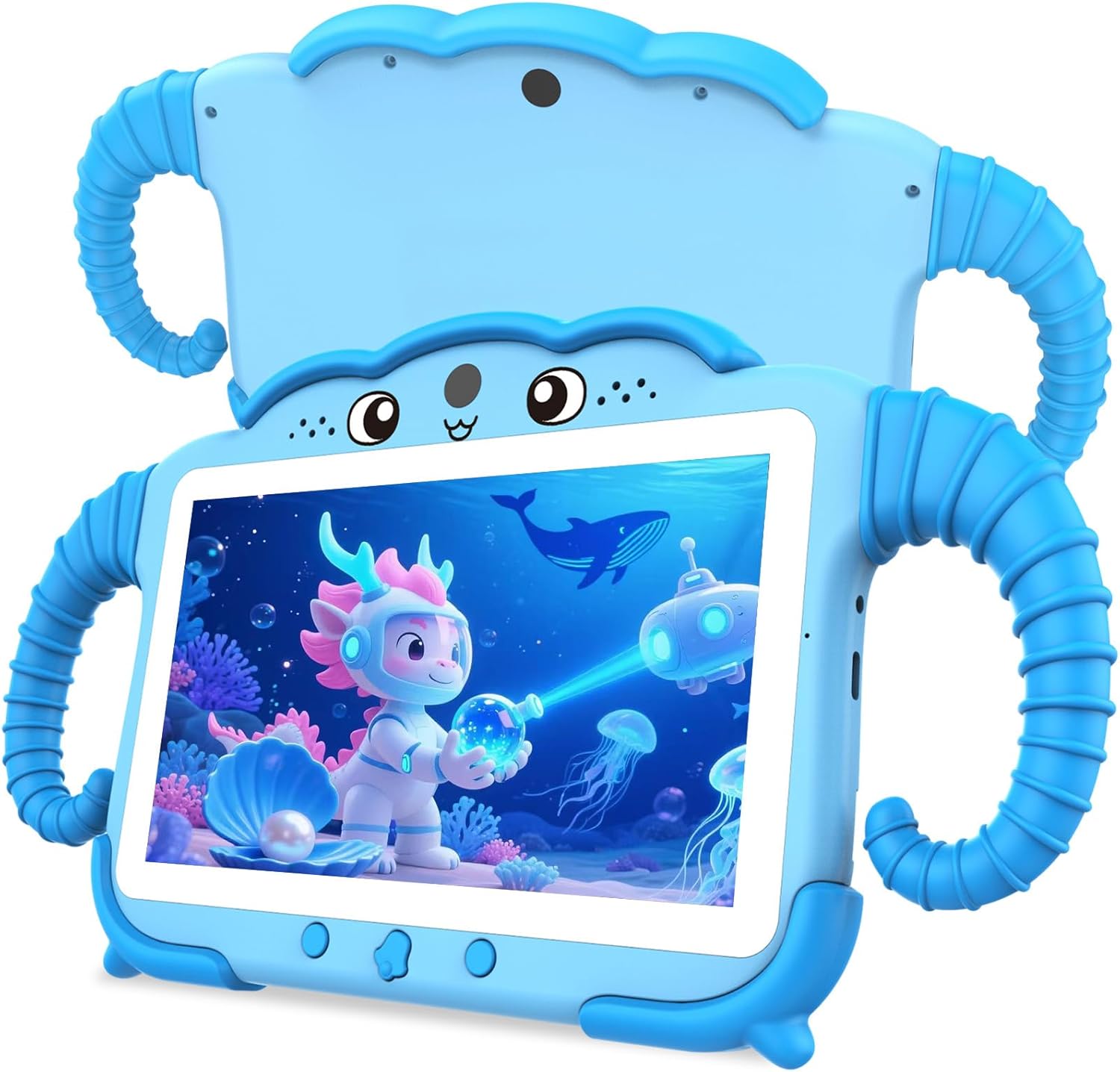 TUNUYEXST 7 Inch Kids Tablet for Toddlers, Children’s Tablet for Kids with Quad Core 32G ROM 128GB Extendable Parental Control, WiFi, Bluetooth, Dual Camera with Silicone Case(Blue) TUNUYEXST 7 Inch Kids Tablet for Toddlers, Children’s Tablet for Kids with Quad Core 32G ROM 128GB Extendable Parental Control, WiFi, Bluetooth, Dual Camera with Silicone Case(Blue)