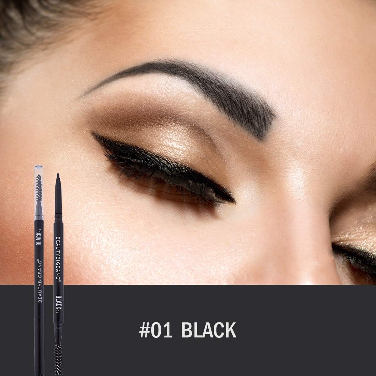 Amazon.co.jp DZBH ロングラスティング防水アイブローティントスーパースリムデュアルアイブロウメイクを終えました (Color