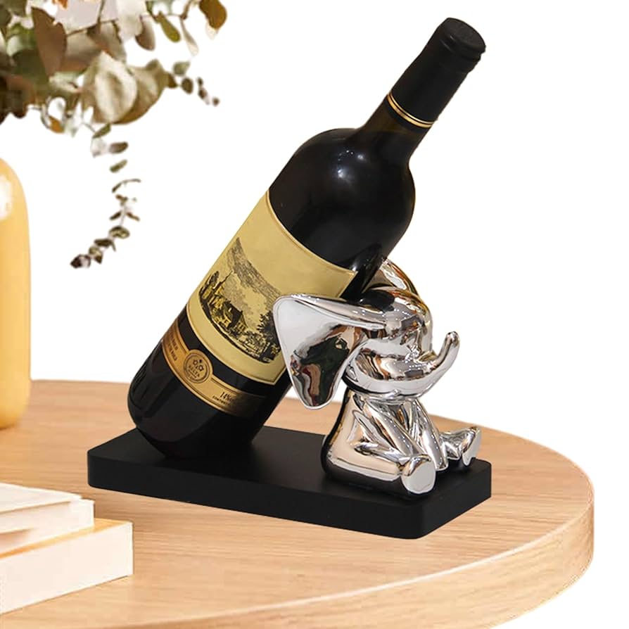 木製象デザインワインラック Amazon.co.jp: 象のワインラックの装飾,象の飾り台 | 象の装飾