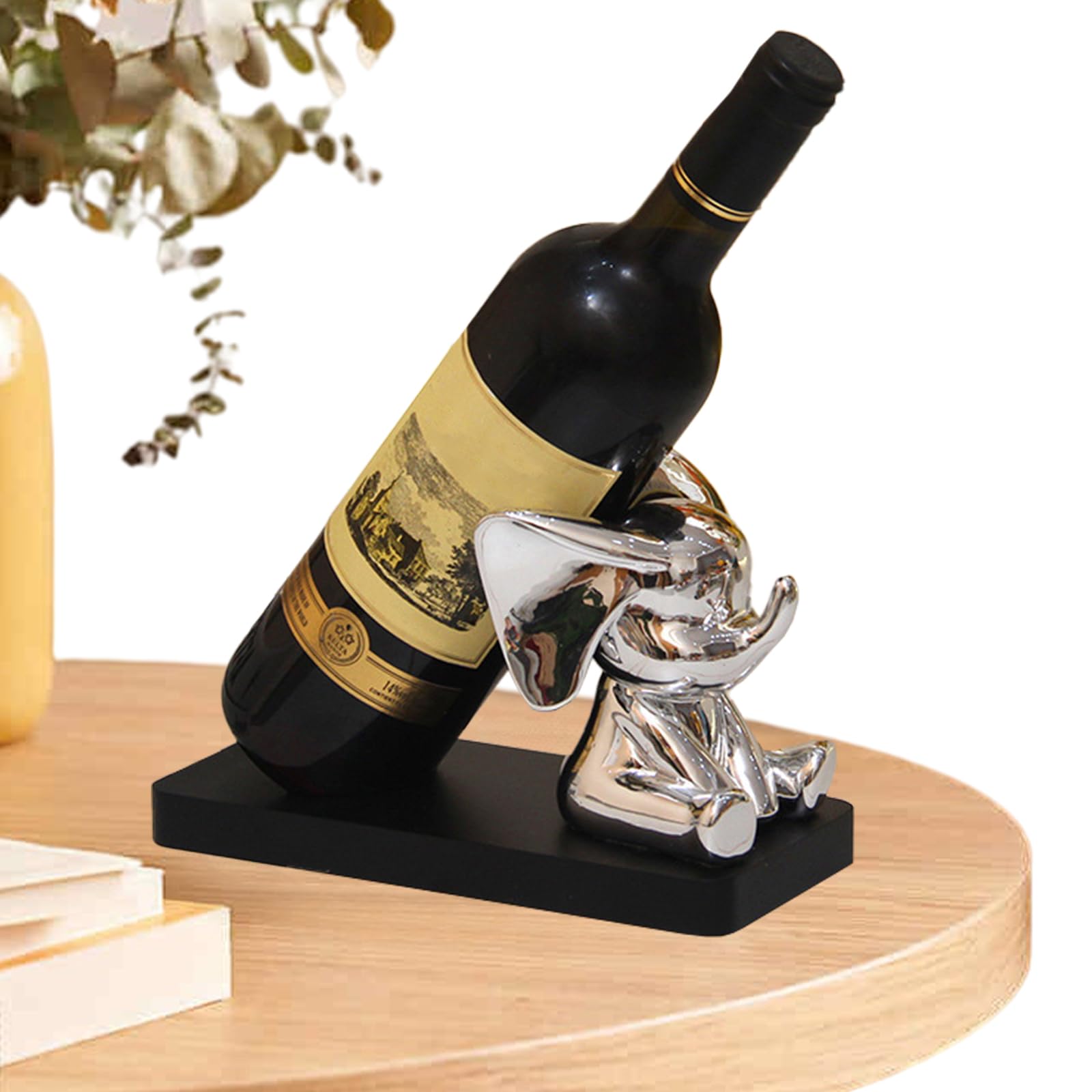 Amazon.co.jp: 象のワインラックの装飾,象の飾り台 | 象の装飾卓上