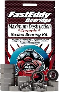 FastEddy Bearings Compatible with Traxxas Maximum Destruction Ceramic Rubber Sealed Bearing Kit