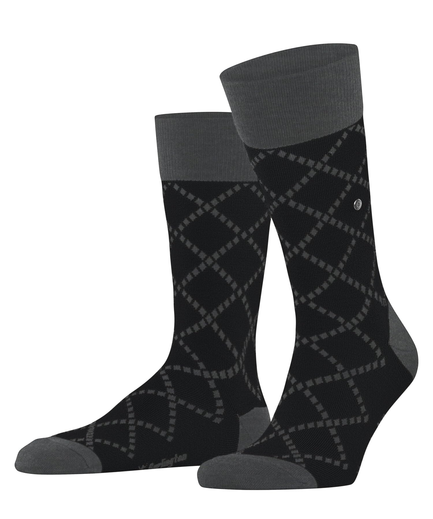 Burlington Ferry Road M So laine fantaisie 1 paire, Chaussettes Homme, Noir Black 3000, 40-​46