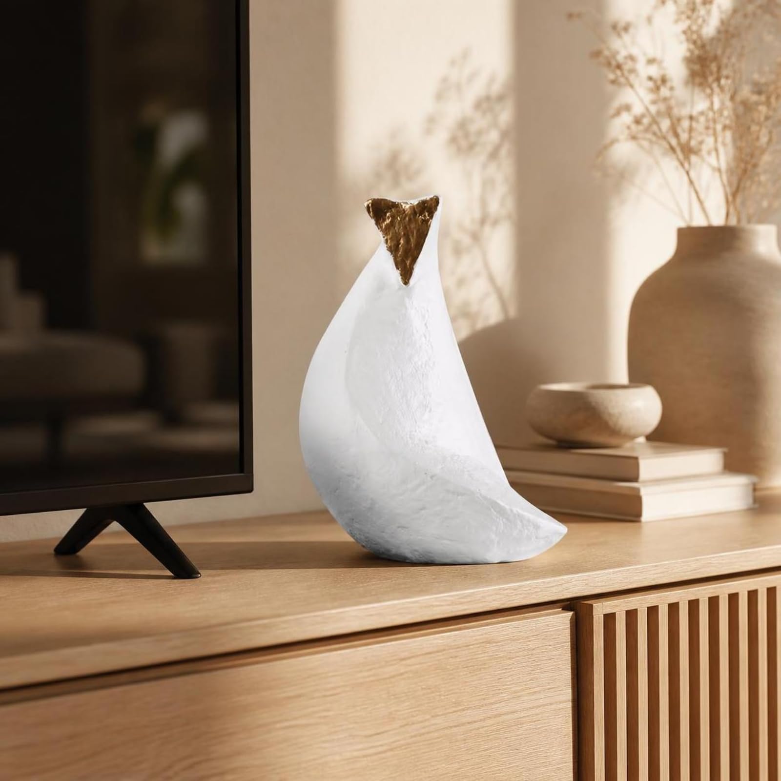 Gralara Escultura Conceptual Nórdico | Diseño Artístico Contemporáneo, Tamaño Compacto para Mesa, Estatua, Estudio