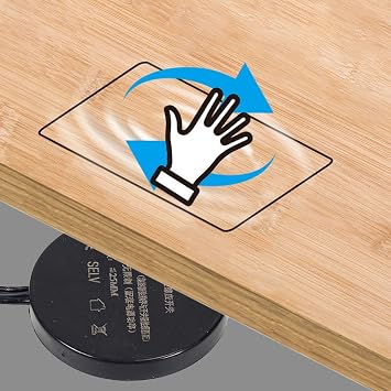 HpLive Sensor Switch LED Dimmer 12V-24V Permeable Wooden Panel Touch Sensor Switch LED Control Light Switch 12V-24V (Hand Sweep-Touch Switch)