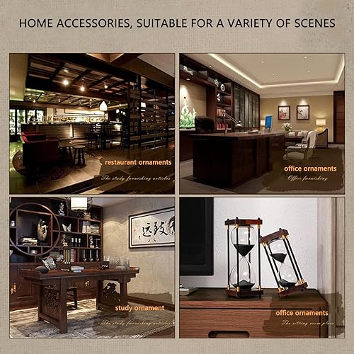 Miniatura 5 de JINYISI Reloj de arena, temporizadores de arena, temporizador de reloj de arena, vidrio de hora, temporizador de arena de reloj de arena, reloj de