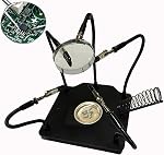 Station de soudure Aide mains avec verre grossissant avec lumière troisième main souder outil circuit carte de soudage Kit PCB Support Plaque de base robuste , quatre bras flexibles