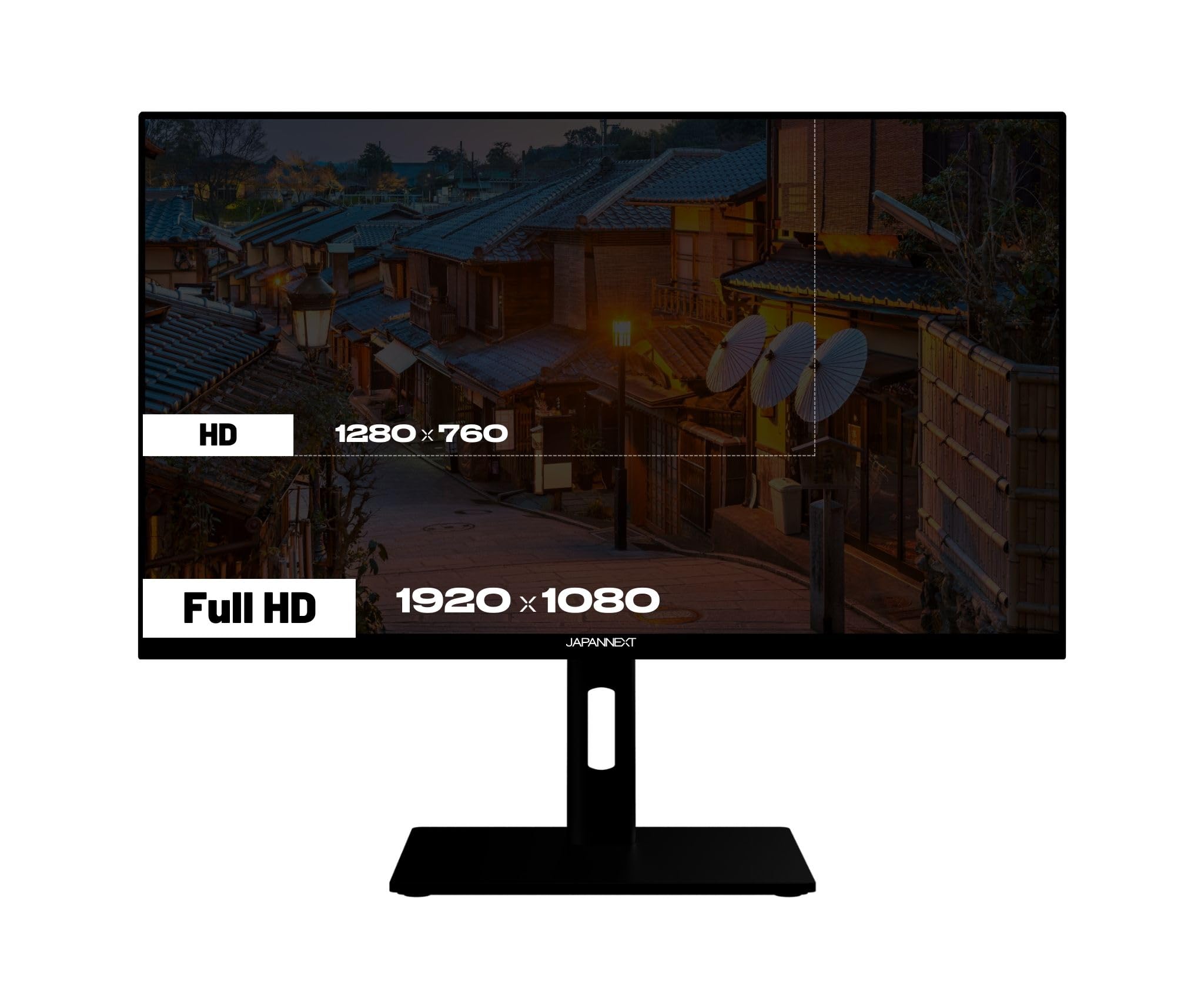 JapanNext Monitor Gaming 24.5" IPS Full HD (1920x1080) 320Hz 1ms | Altura e inclinación Ajustables (HSP) Altavoces Integrados | G-Sync/FreeSync | JN-IPS245G320F-HSP