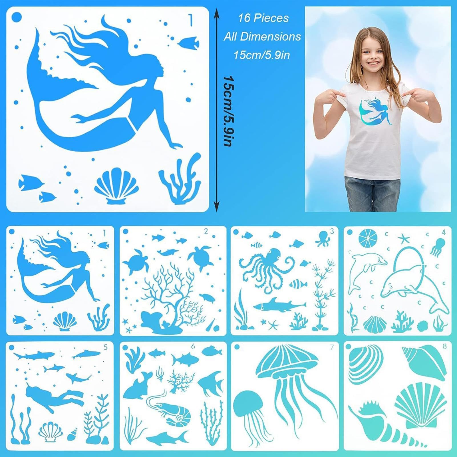 Rose Flower Stencil Reusable Flower Stencils, Rose And Cherry Blossom ...