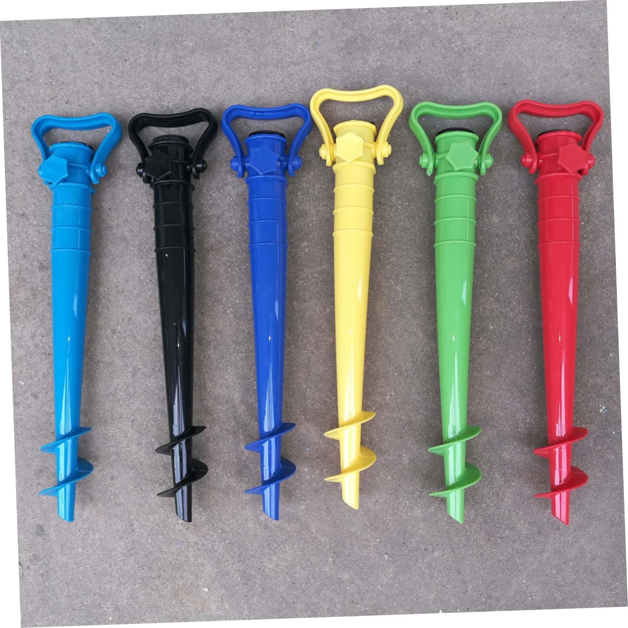 YARNOW Boat Umbrella Anchor Kit 4 Pieces Spike Base for Beach Garden Patio Easy Assembly