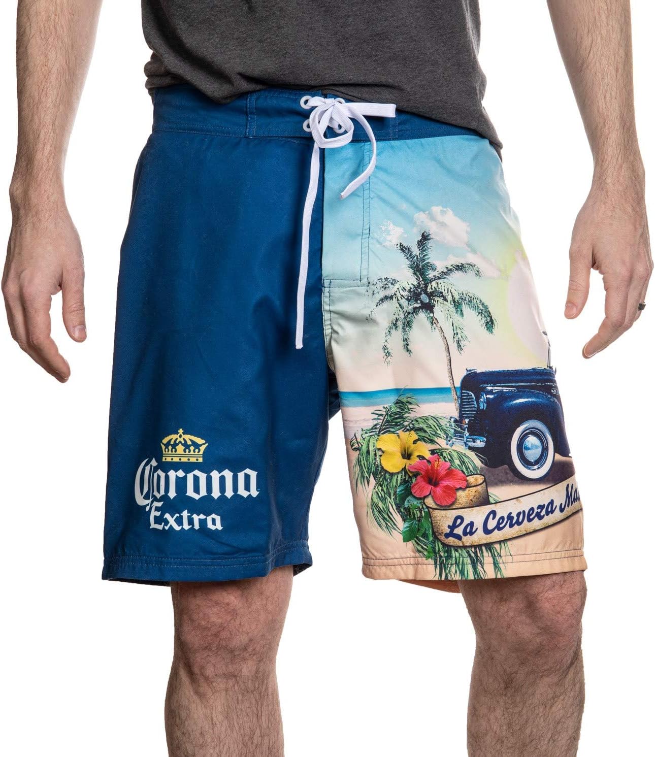Corona Men's Woody Wagon Boardshorts Swim Trunks