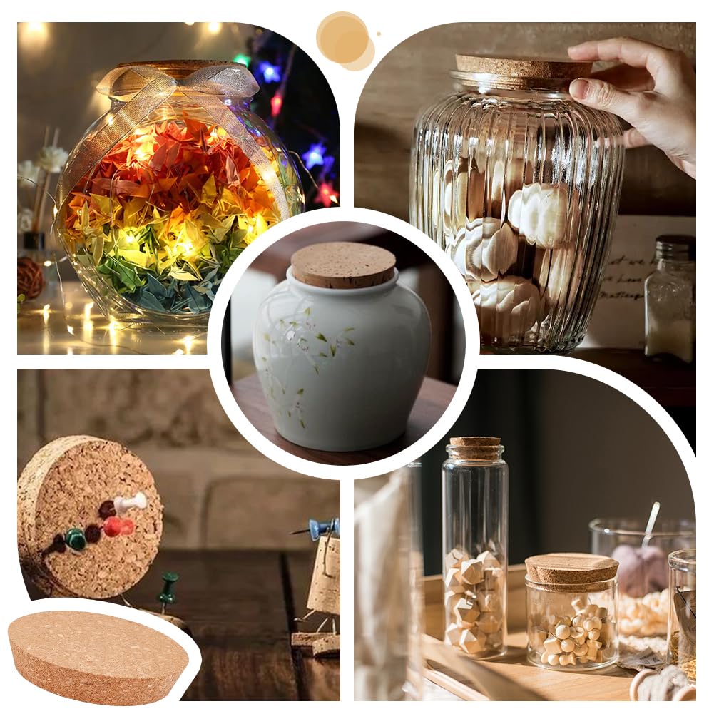 OLYCRAFT Grands Bouchons En Liège 14~16cm Bouchon Coniques Pour Bouteilles Bouchons En Liège Couvercles De Bocaux En Bois Coniques En Bois La Cuisine Les Cadeaux De Mariage Les Conserves