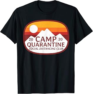 Retro Vintage Camp Quarantine Funny Social Distancing Gift T-Shirt