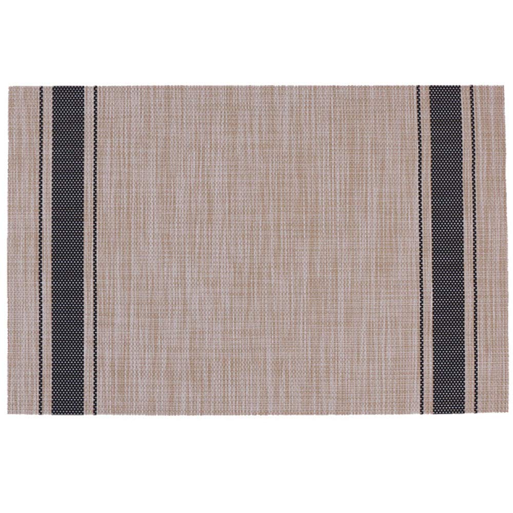 Sets de Table en PVC, Rectangulaire, Résiste à l'usure, Lavable à l'eau, Résiste à la Chaleur, Antidérapant, pour Cuisine et Table à Manger