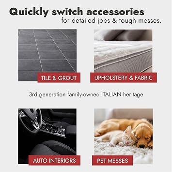 Vapamore MR-100 Primo Steam Cleaner Professional-Grade, Italian-Designed Chemical-Free Steam Cleaning System for Pet Accidents, Floors, Tile, Grout, Auto, Jewelry & More