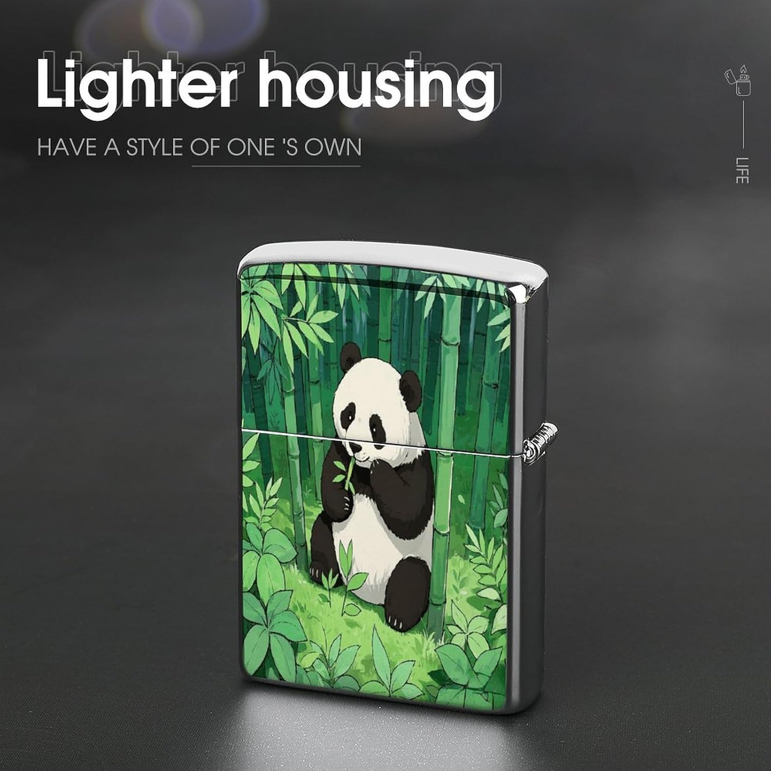 Cartoon Panda Lighter Case Cover Holder Lighter Sleeve