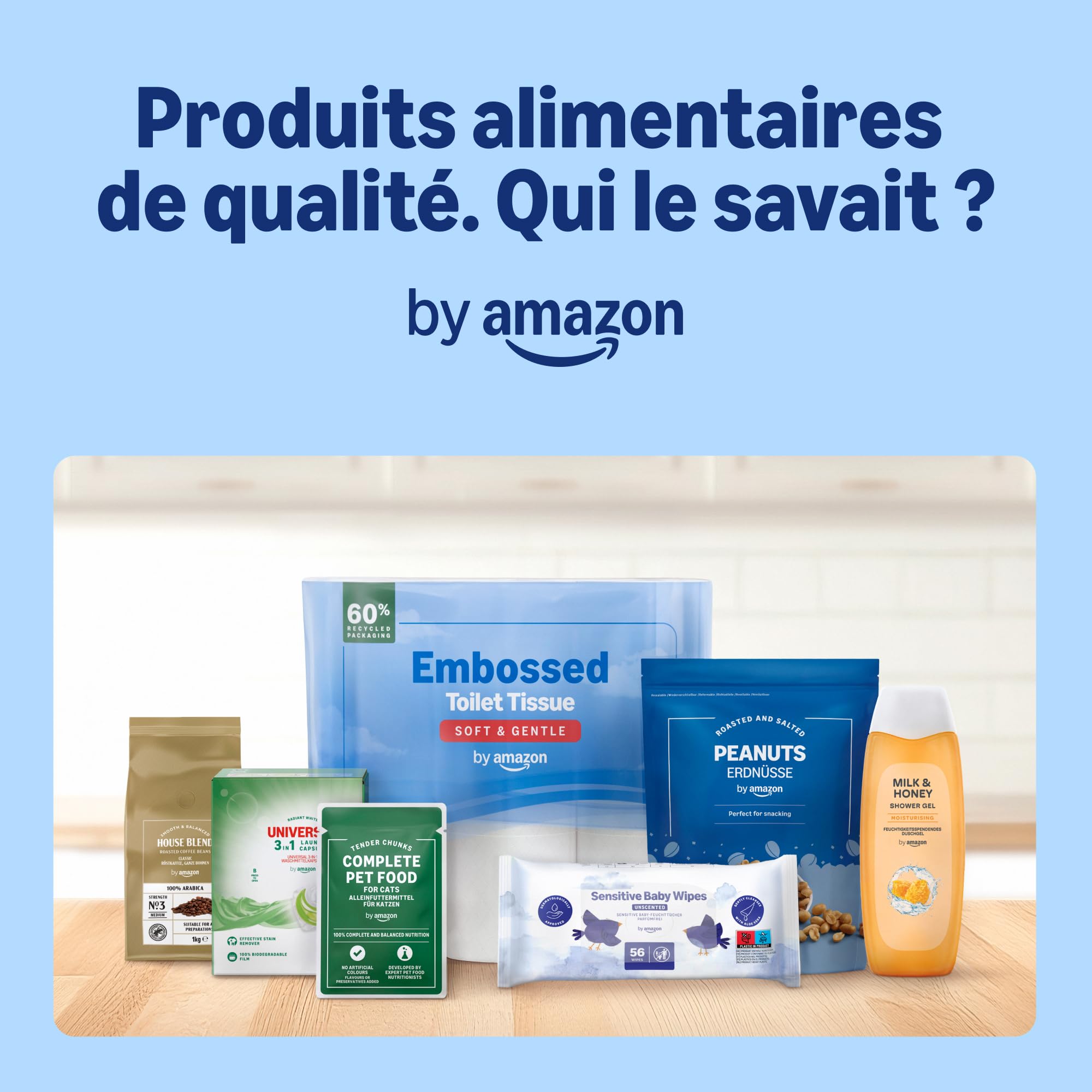 by Amazon Grains de Café Intenso, Torréfaction Corsée, 2kg (2 Paquets de 1kg) – Certifiés Rainforest Alliance