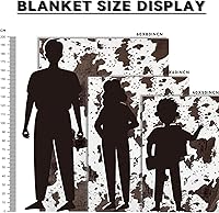Vista 26 de Fleece Blanket King Size - Oversized Soft Plush Cow Print Throw, Full Size Blankets for Bed & Couch - Lightweight Cute Country Home Decor