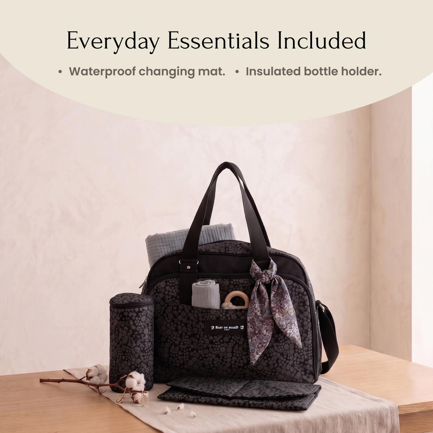 Simply: Borsa per pannolini compatta, pratica ed elegante per genitori attivi - Liberty