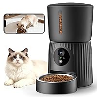 Faroro Distributore Automatico Cibo Gatti con Telecamera, Video HD 1080P