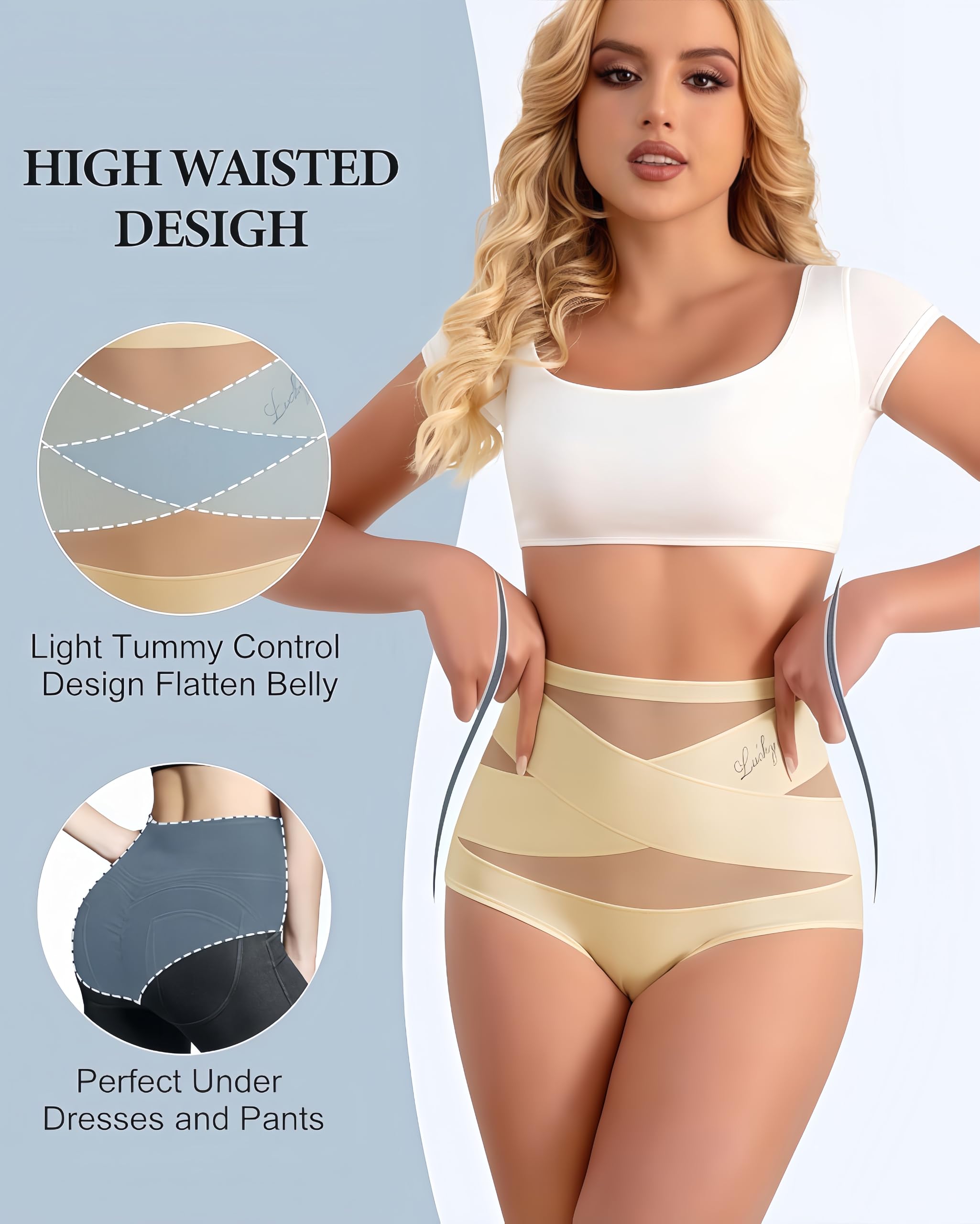 MEIION Bengka Culottes gainantes pour Femme, Taille Haute, Spécial Post Partum,Pantalon Gainant sans Coutures,et Sculptant en Ventre Plat Invisible Panty,Minceur ShapeInvisible,Respirable Confortable
