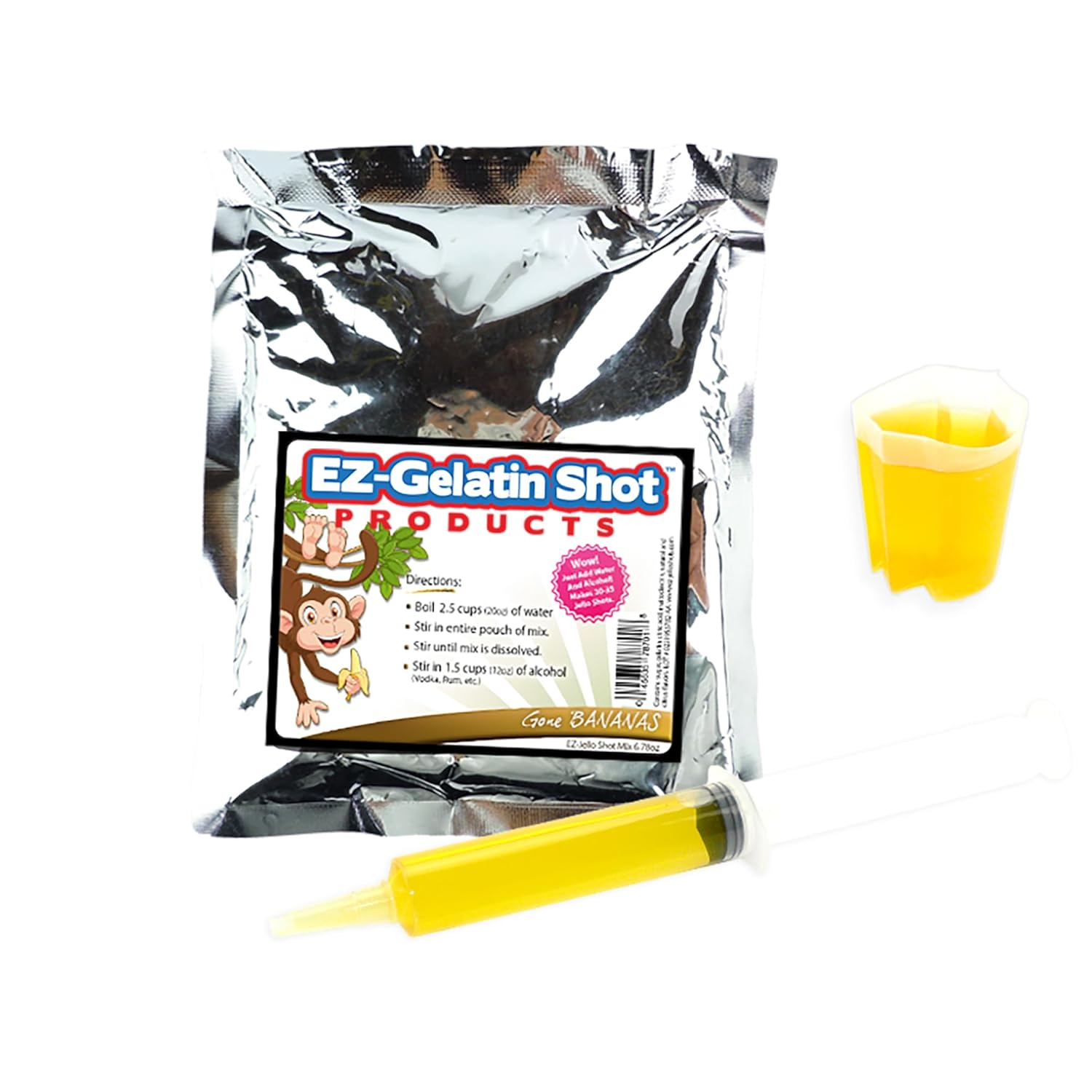 Gone Bananas Jello Shot Mix 6.78 oz Premium GlutenFree