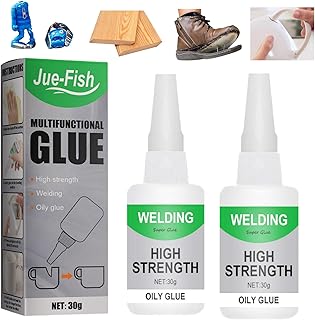 2PCS Oily Glue,Welding High Strength Oily Glue,Mighty Universal Glue,Multifunctional Strong Glue for Ceramic,Waterproof Glue for Plastic,Repair Glue Welding Glue Metal,Leather Glue Extra Strong