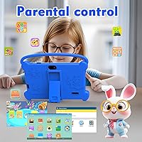 Vista 4 de Tablet infantil de 7 pulgadas 3-9 para niños, 32 GB de ROM para niños pequeños con funda a prueba de golpes, software Android para niños instalado