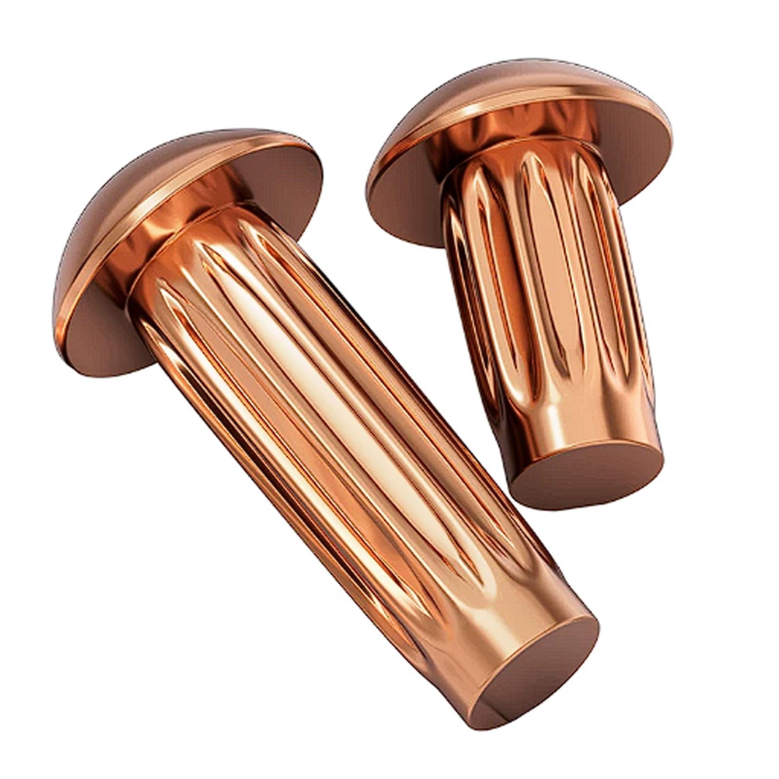 Knurled Copper Rivets, Semi-Circular Solid, Nameplate for Metal and Fastening(2.5 * 3 [200 Pieces])