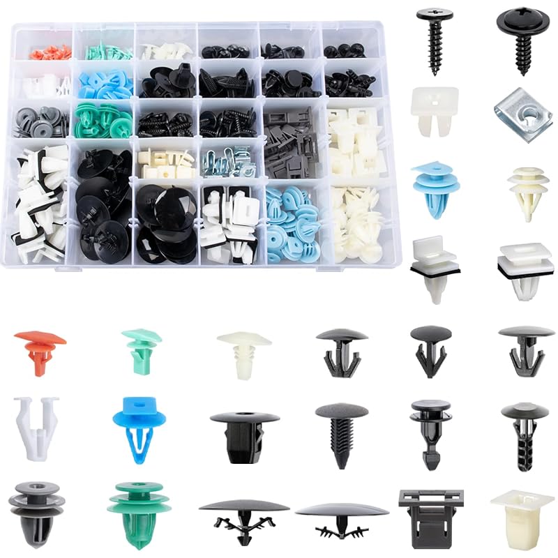 Kit de presilhas e grampos de acabamento interno e externo OAUTOO para Honda e Acura – 260 peças