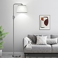 Vista 19 de Nintiue [Actualizada] Lámpara de pie regulable, bombilla LED Edison de 1000 lúmenes incluida, lámpara de pie moderna de arco alto marrón para sala