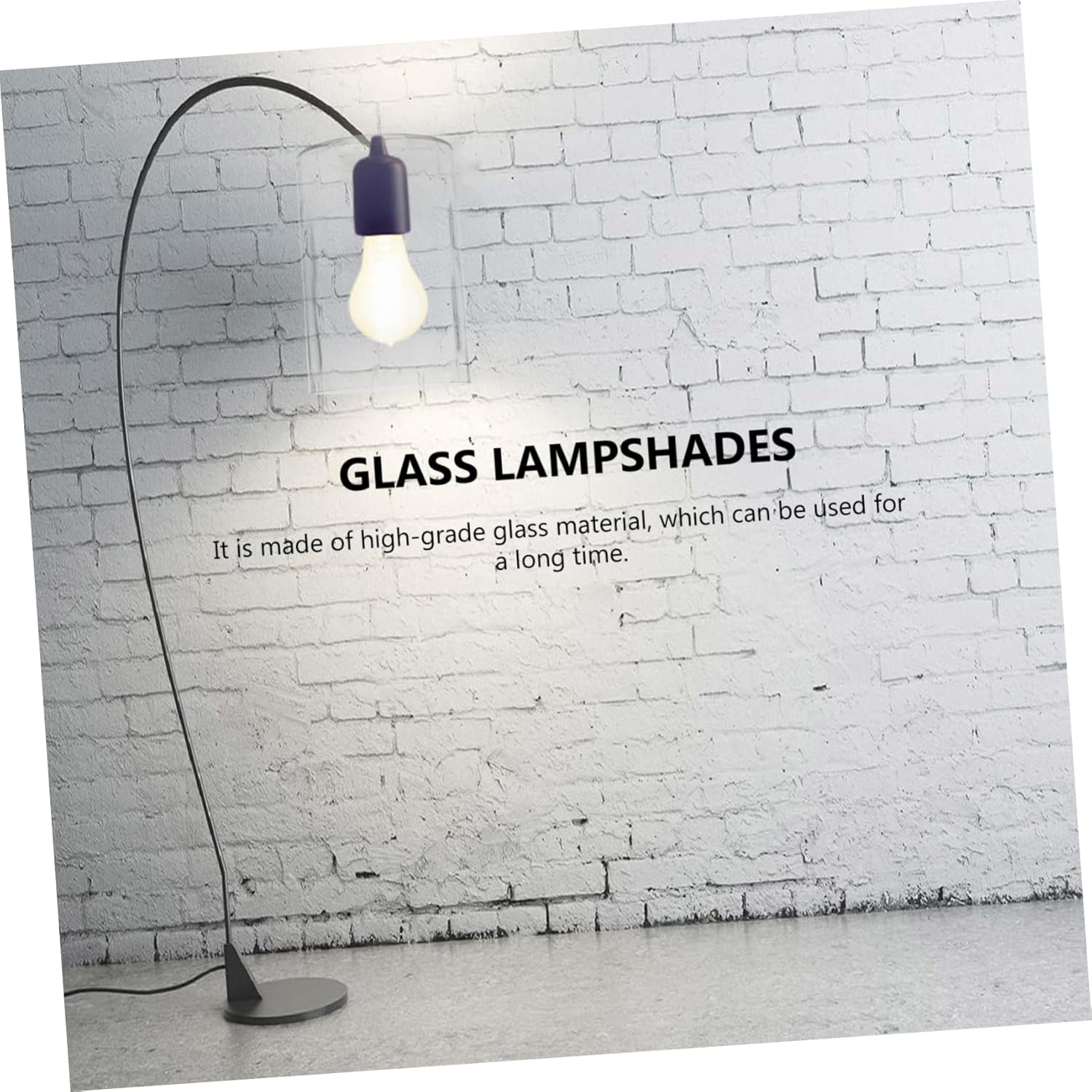 10 x 15 Glass Lampshade Replacement for Lighting Fixtures Simple Design Suitable for Chandelier and Home Use 2-Piece Set