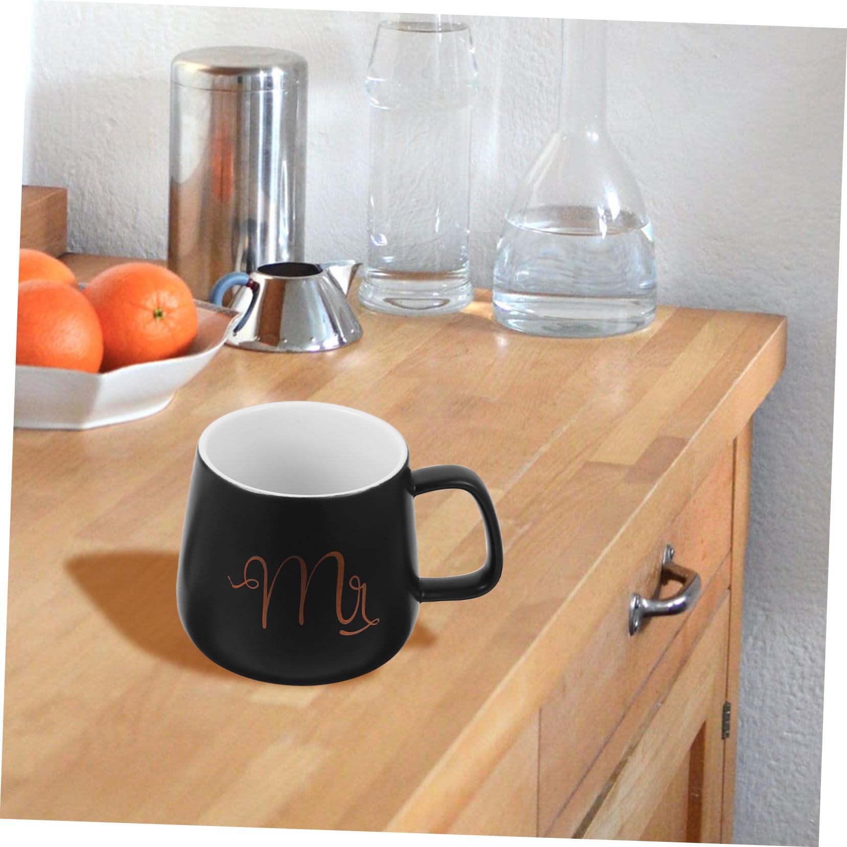 Tazze da Caffè Anniversario in Ceramica 2 Pezzi 330ml | Manico e Superficie Liscia, per Ricordare Giorno delle Nozze, Uso Casa o Ufficio