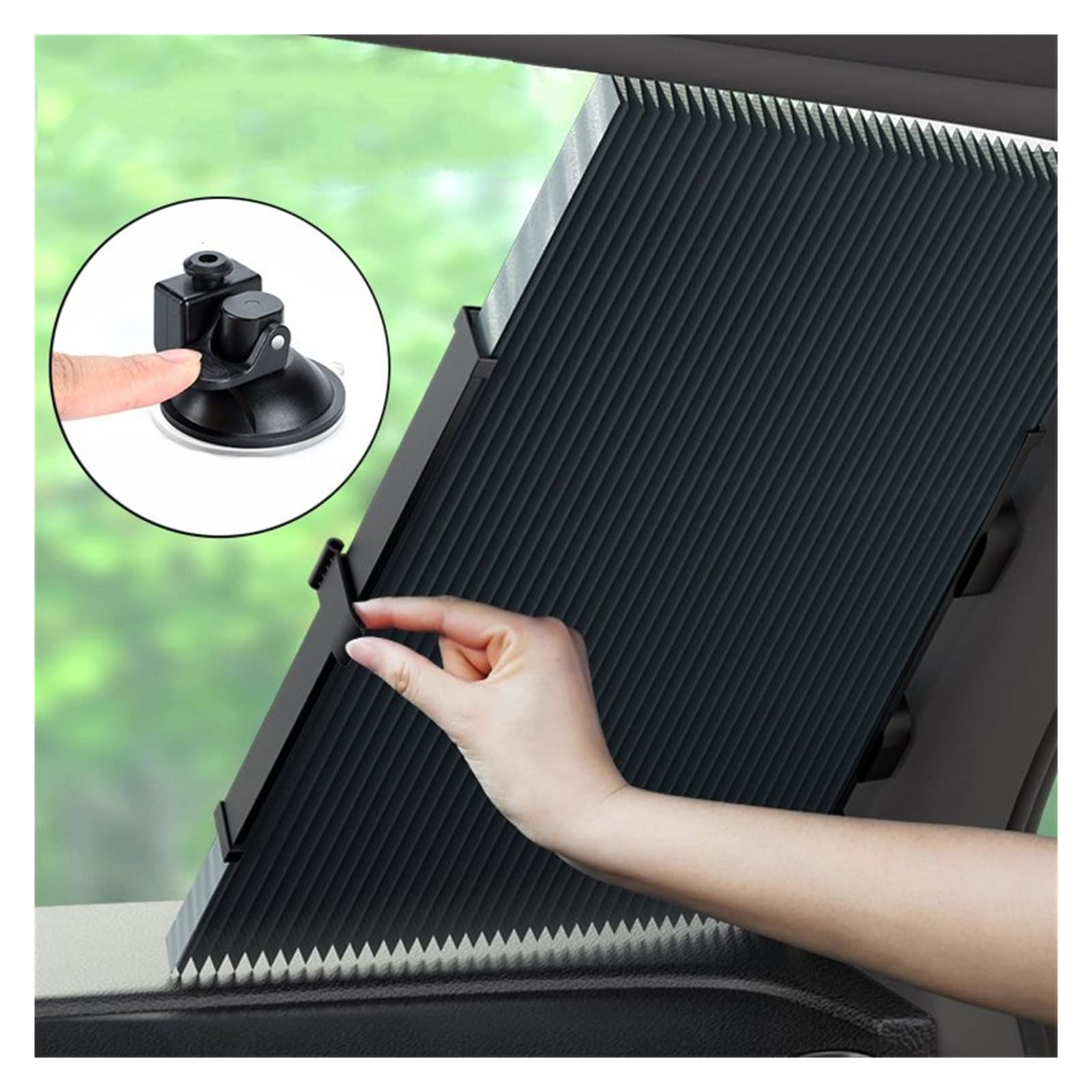 Parasoles Parasol Coche Ventana Delantera Parabrisas Parasol Cubierta para Coche Protección UV Visera Protectora Cortina Parasol Interior Coche Parasol Ventana Coche (Tamaño : 1set 70cm)