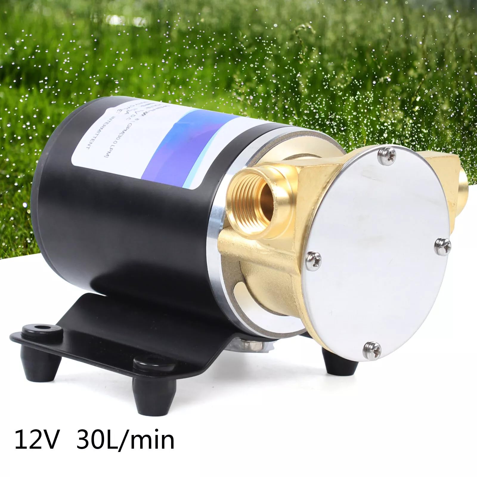 Pompa di sentina autoadescante da 12 V, 23 l/30 l/min, pompa per lavaggio a soffitto, pompa a impulso, kit per pompe a impulsi, per impianti di irrigazione, irrigazione e approvvigionamento