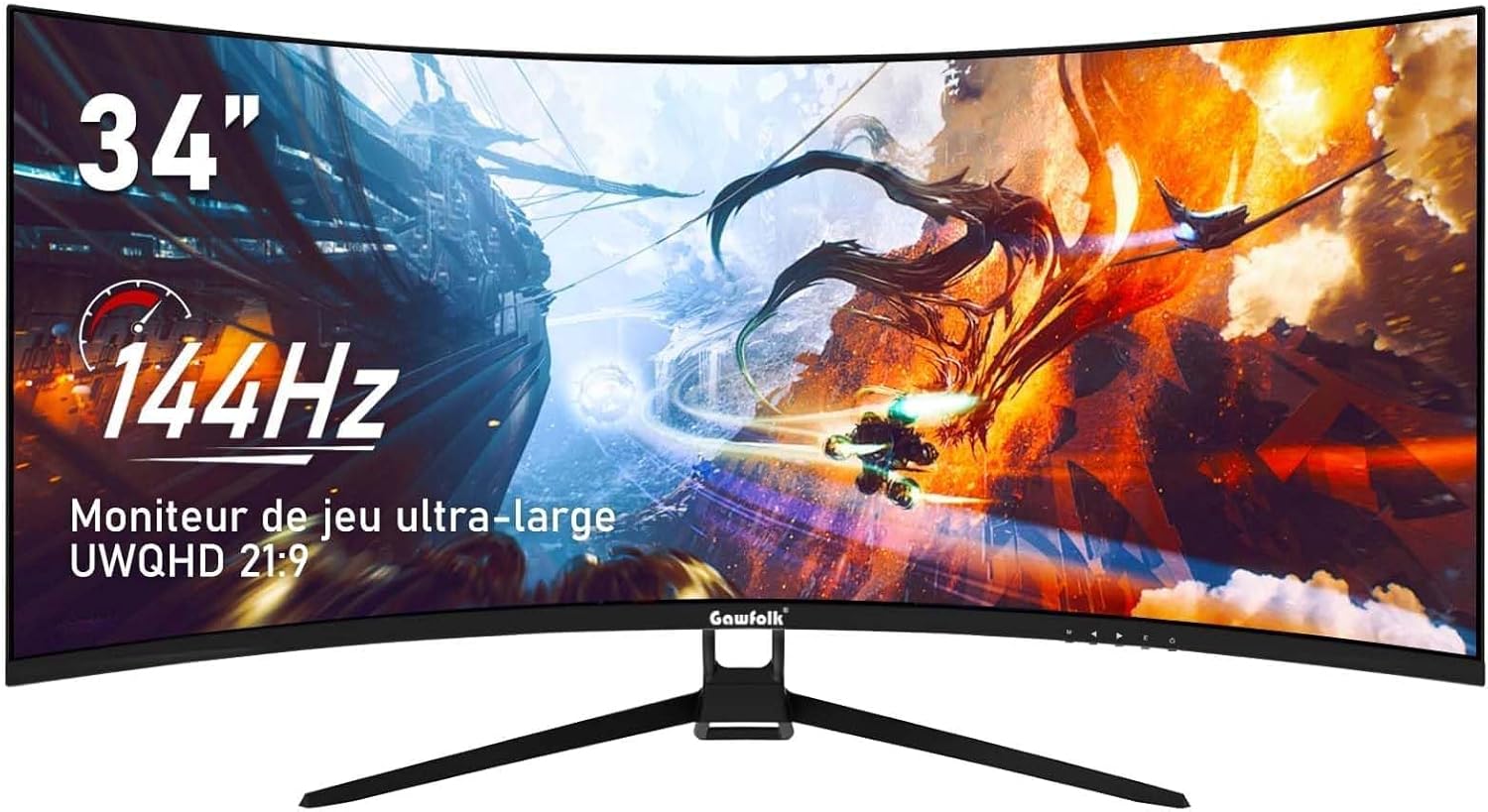 AOC CU34E4CW da 34 pollici UW-QHD Monitor curvo - Monitor - Immagine 1