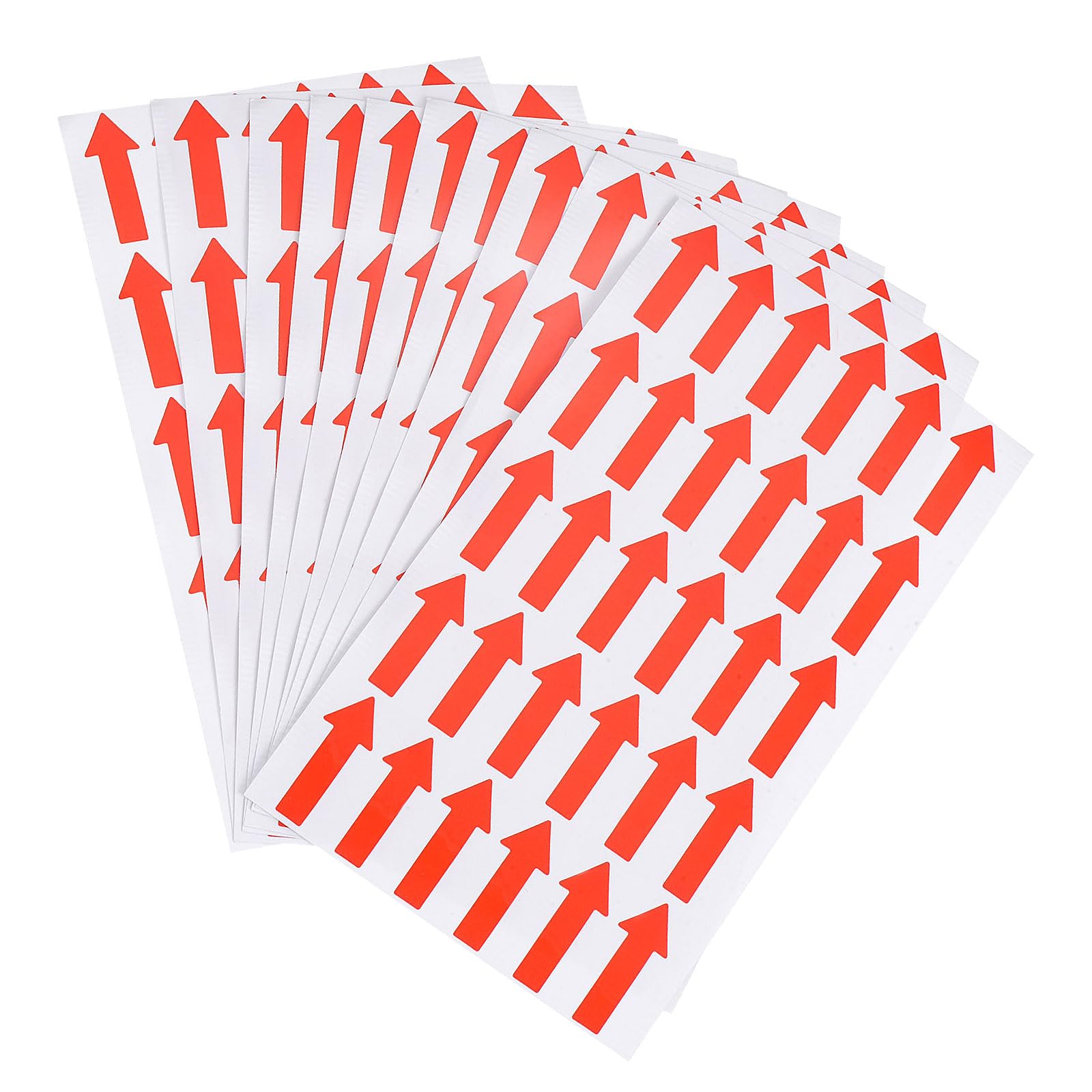 YOKIVE 300 Pcs Arrow Sticker, Mini Coding Signs Label | Adhesive for Water, Direction Inspections, Products Defect Markers, Boxes (Red, 1.2x0.4-inch) — image 1