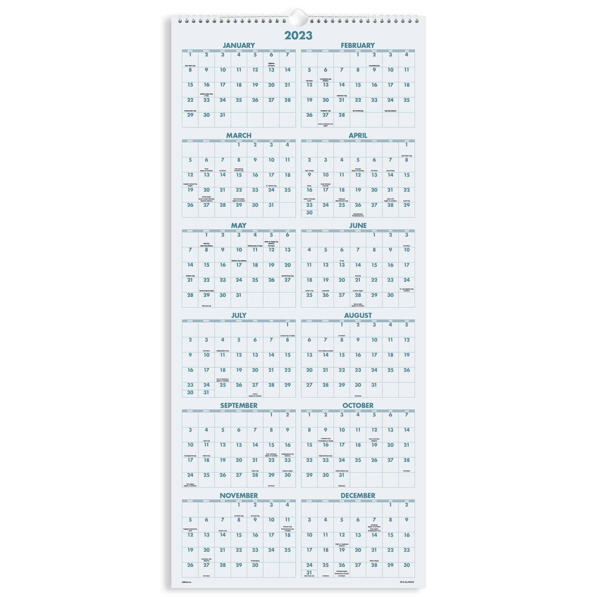 AT-A-GLANCE® 2026 Two Month Wall Calendar, Large, 22" X 29