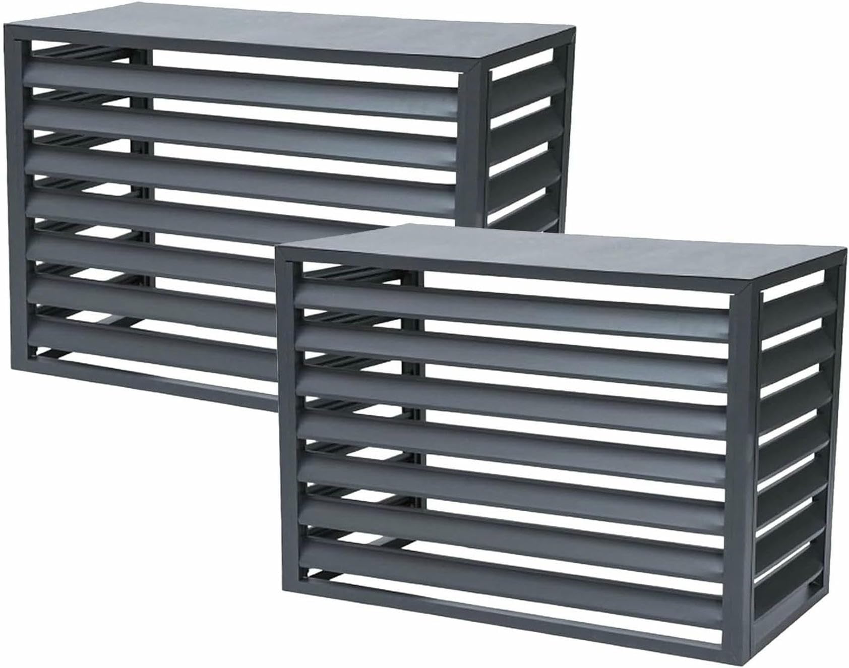 Valla para Aire Acondicionado de Aluminio con Cubierta Antirrobo Exterior