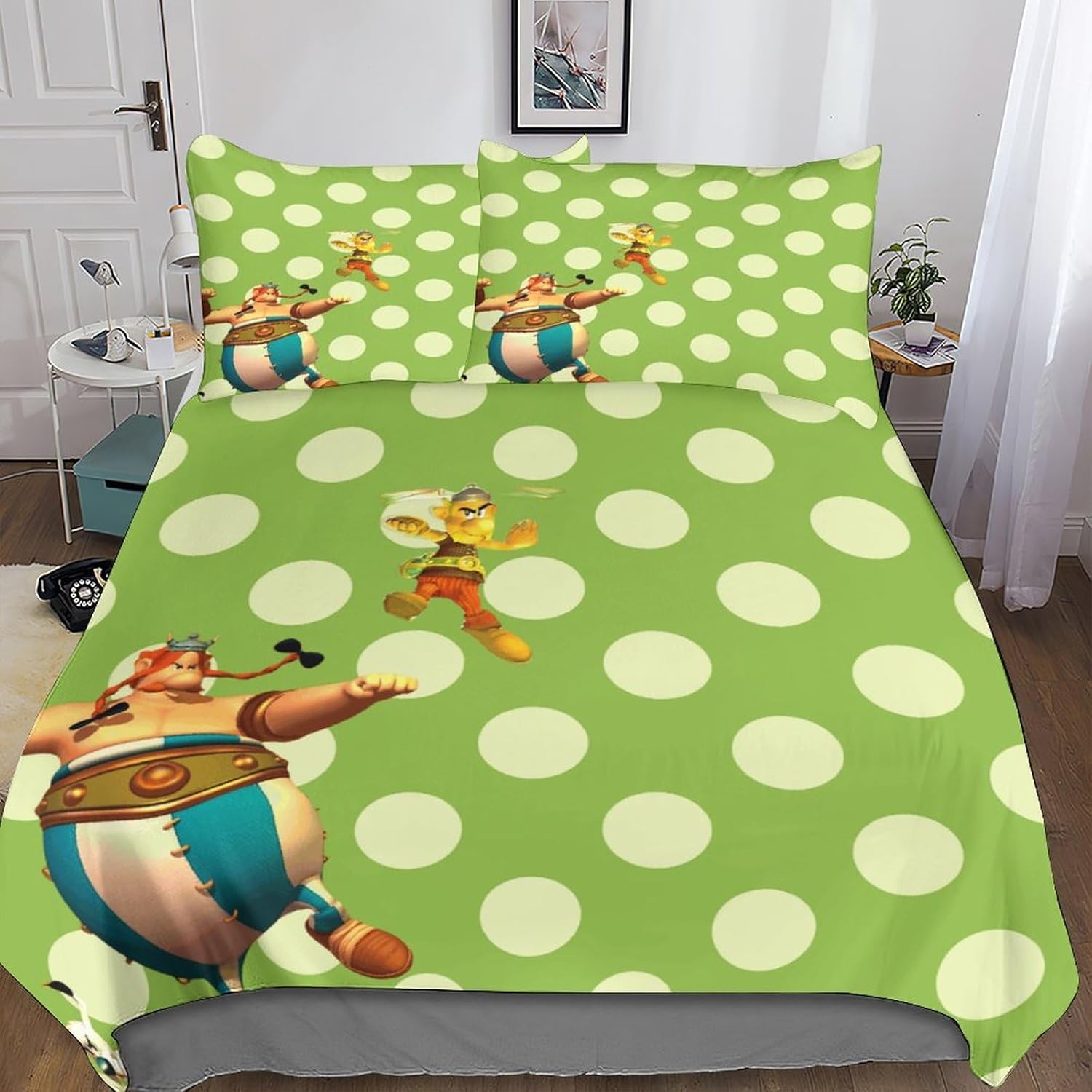 MANBUREN Asterix Duvet Cover Bed Linen 3D Obelix Duvet Cover Comforter