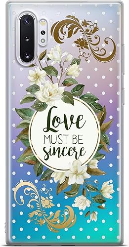 Miniatura 5 de Mertak Funda compatible con Samsung Galaxy A73 A72 5G A71 A70 A53 A52 A32 A50 A21s Romanos 129 Floral Slim Love Bible Verse TPU cita Funda de