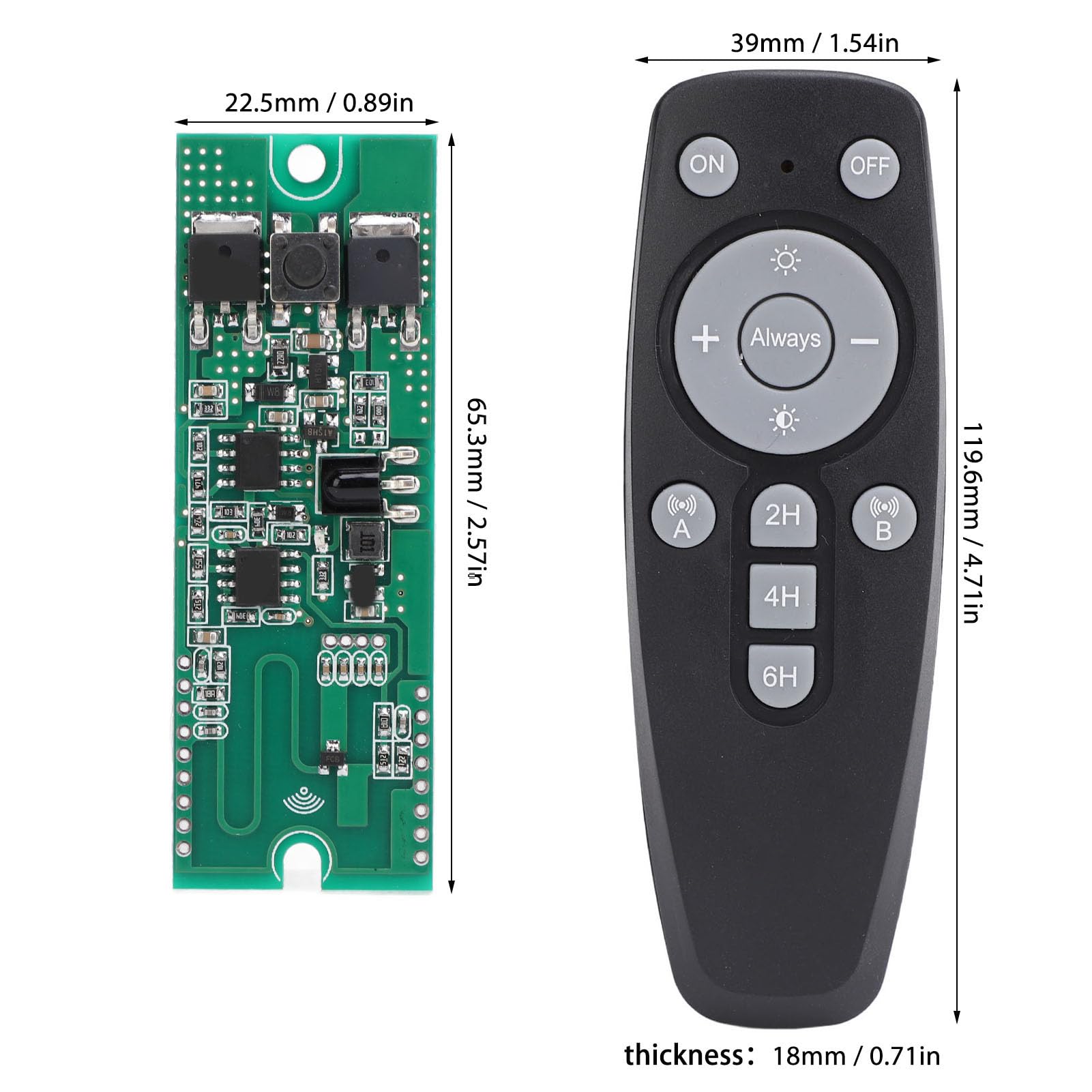 Snapklik.com : Solar Light Circuit Board Remote Controller Human Body ...