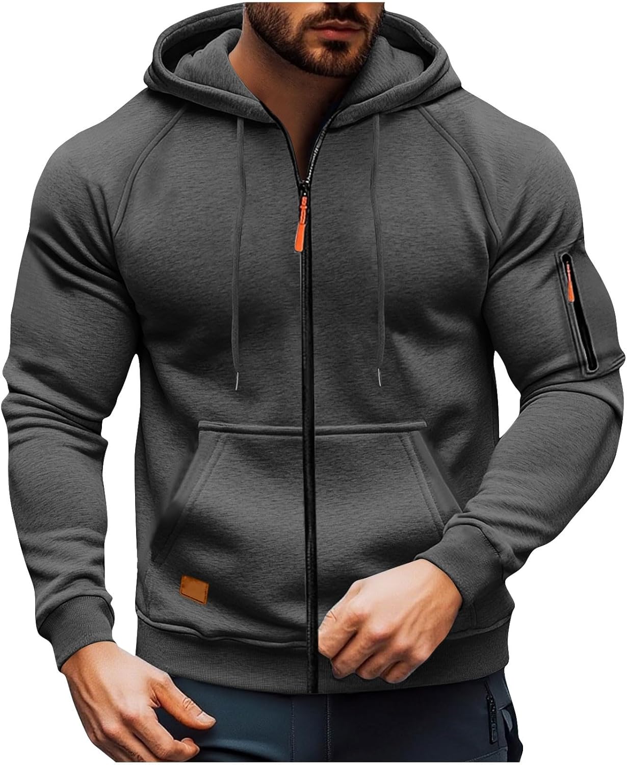 Générique Sweat Homme Capuche Sweat à Capuche à Manches Longues Et à