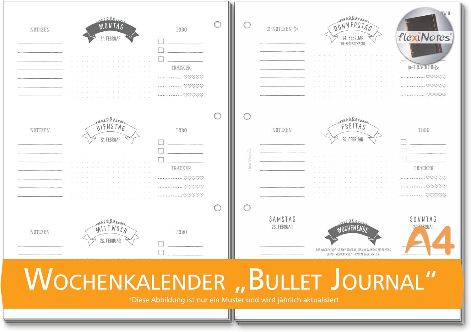 Agenda 2024: Agenda Settimanale Da Gennaio-Dicembre 2024 , 1 Settimana - Foto 9